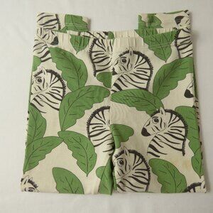 Mini Rodini Zebra Print Leggings, Size 2 Years